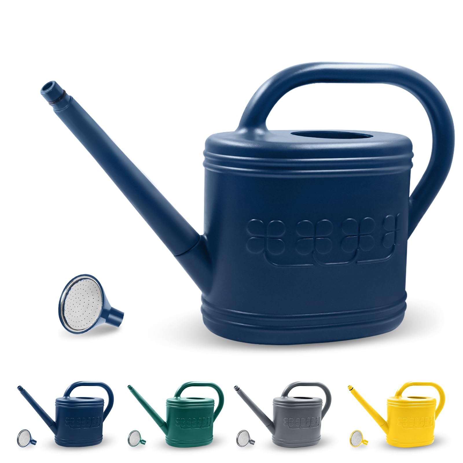 Giftsfaloy watering can with stainless steel shower head for delicate plant watering