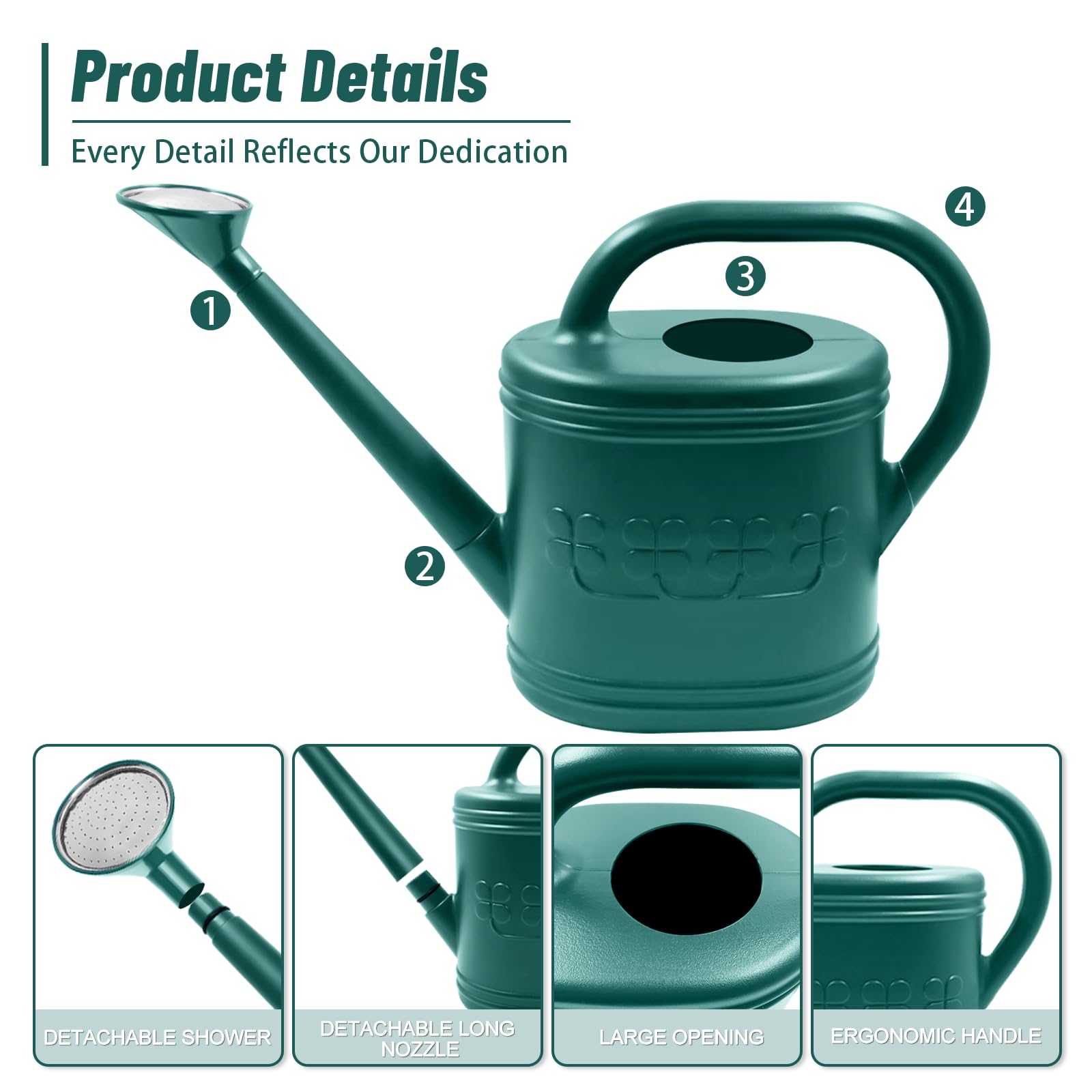 Giftsfaloy wide top opening enables faster filling and less spills