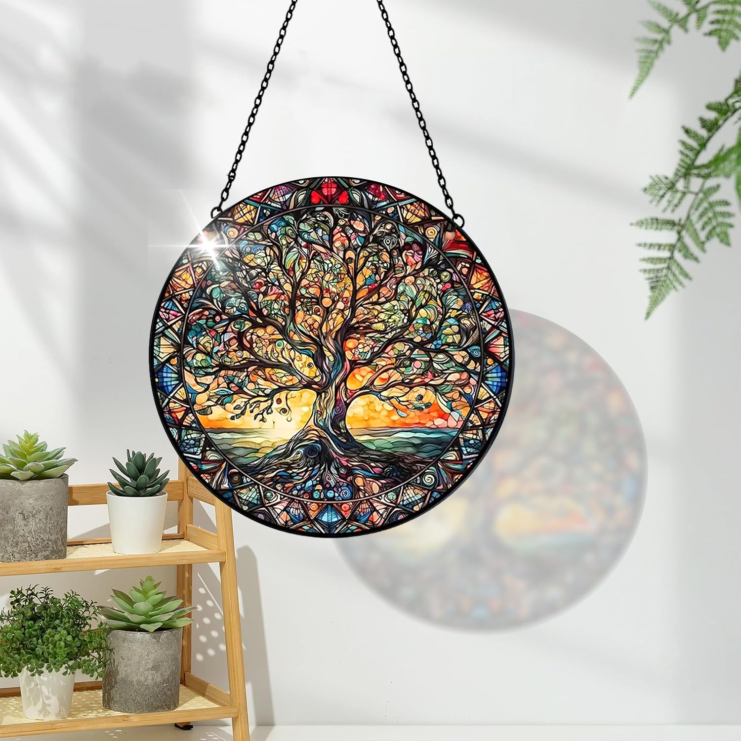 Giftway Tree of Life glass artwork for elegant home accents