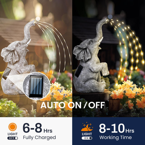 GIGALUMI water flow effect lights near pool or pond
