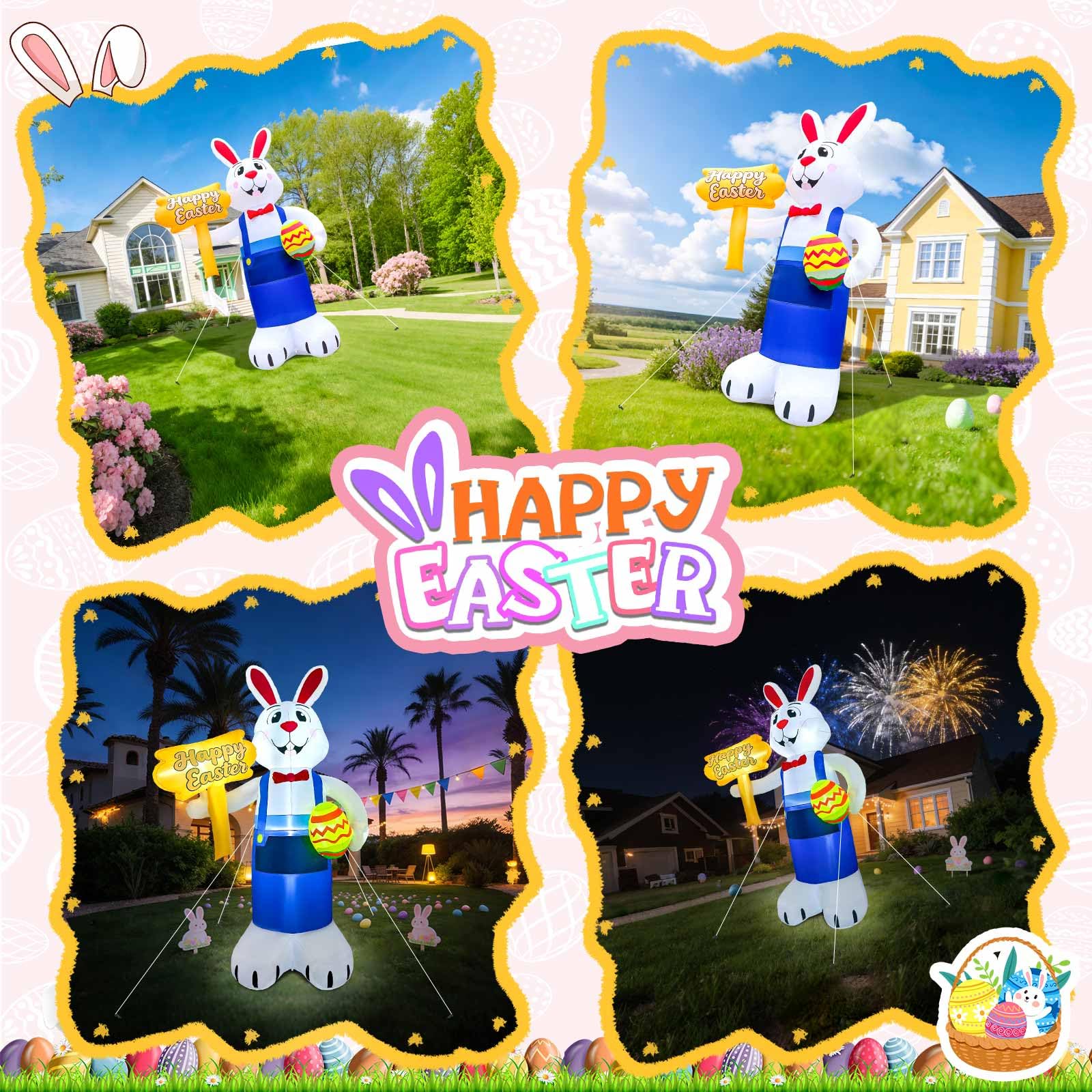 GigLIM Easter Bunny holding detail showcasing egg and festive charm