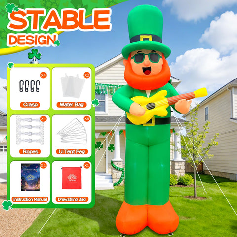 GIGLIM upgraded stakes and nylon ropes keep the display secure outdoors