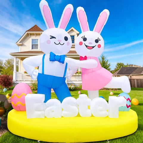 GIGLIM water bags add ballast for wind resistance during Easter setup