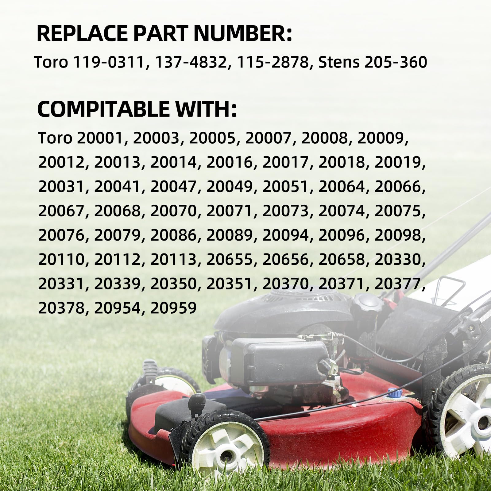 Gigool 8 inch wheel compatible with Stens 205-360
