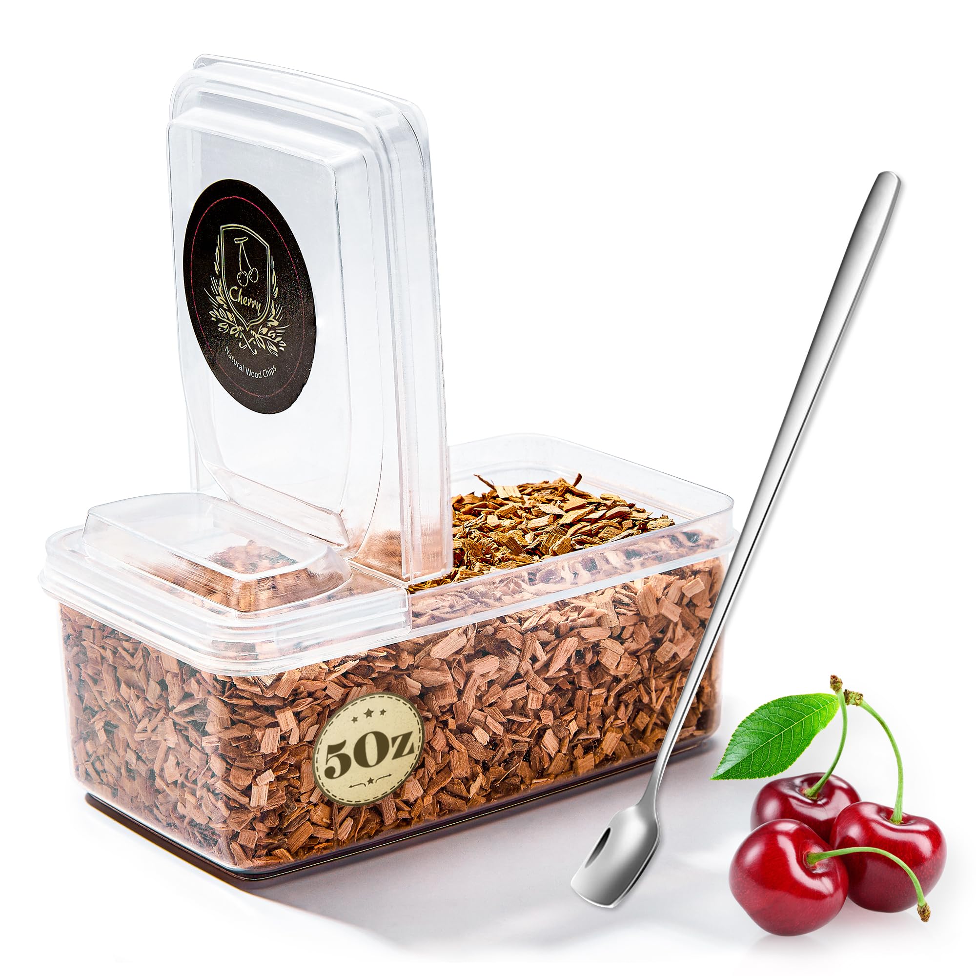 GIHOP cherry wood chips for smoker enhance cocktails with subtle fruit aroma