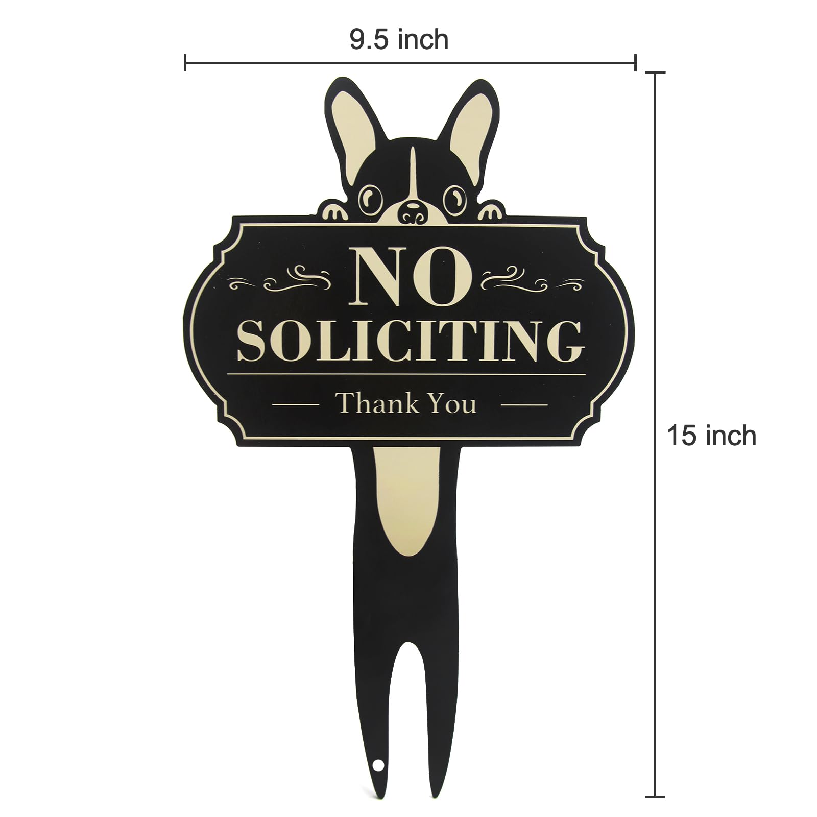 Gihunk office entrance outdoor No Soliciting sign for professional boundaries