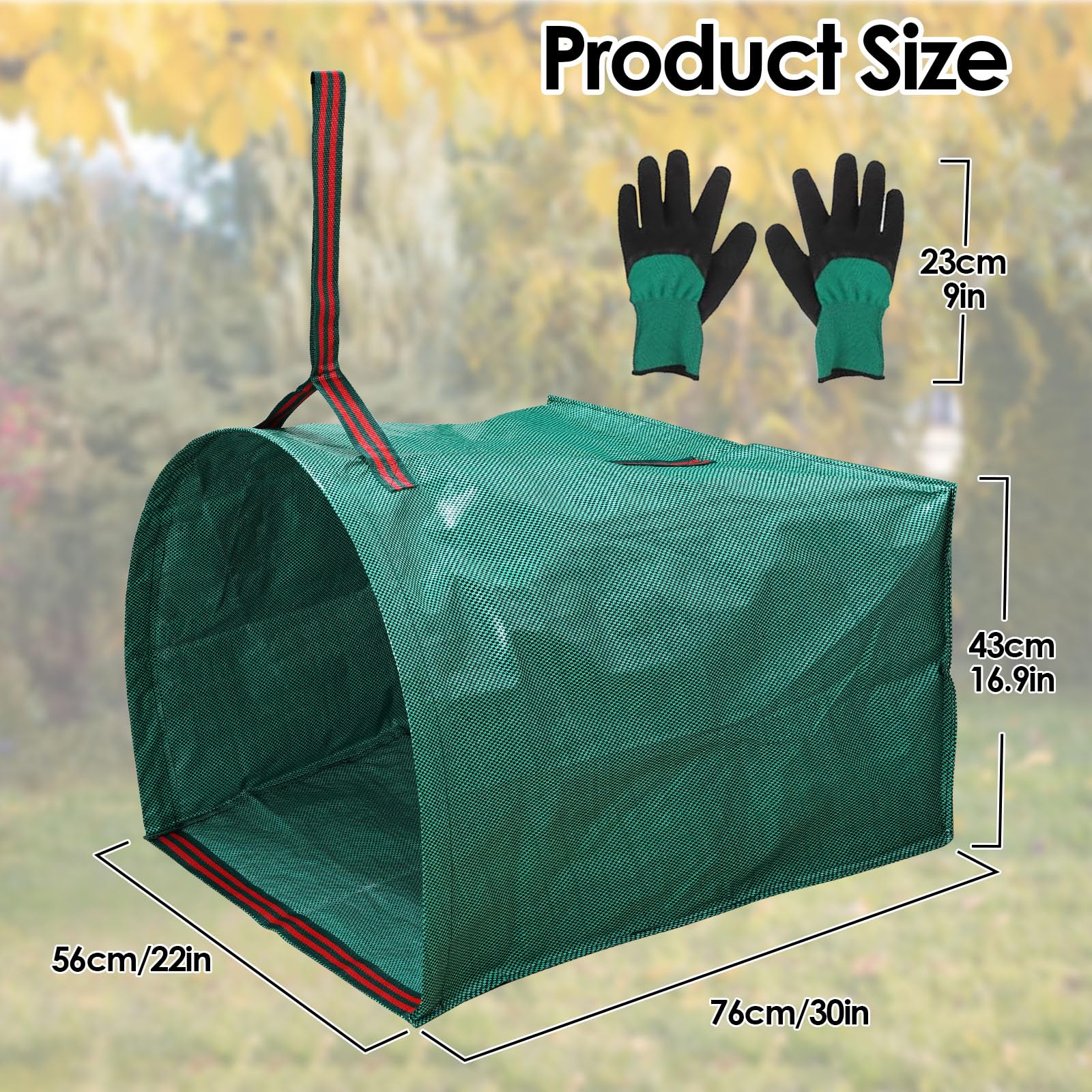 GIJHXIK 53-gallon-garden-bags-dustpan opening for quick cleanup with less bending