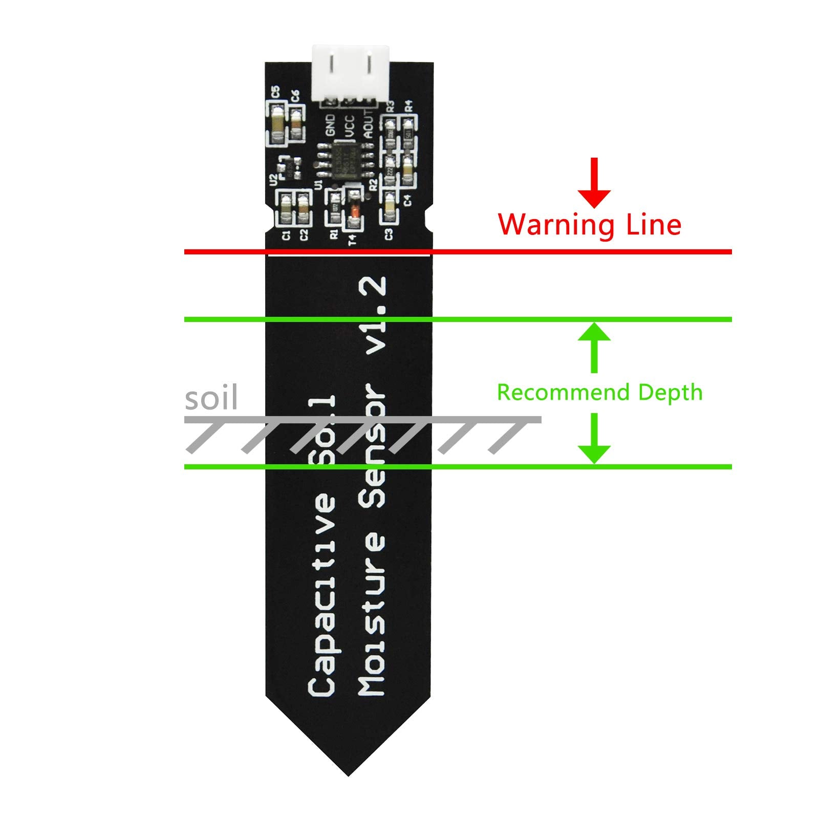 Gikfun soil moisture sensor module for easy garden automation