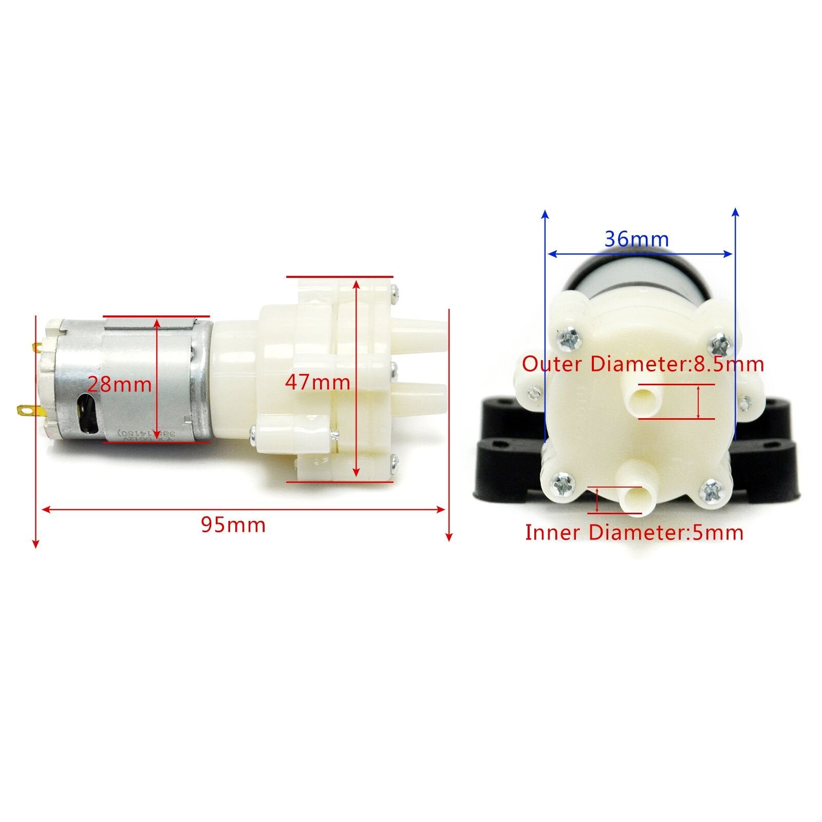 Gikfun mini water pump quiet operation and low vibration