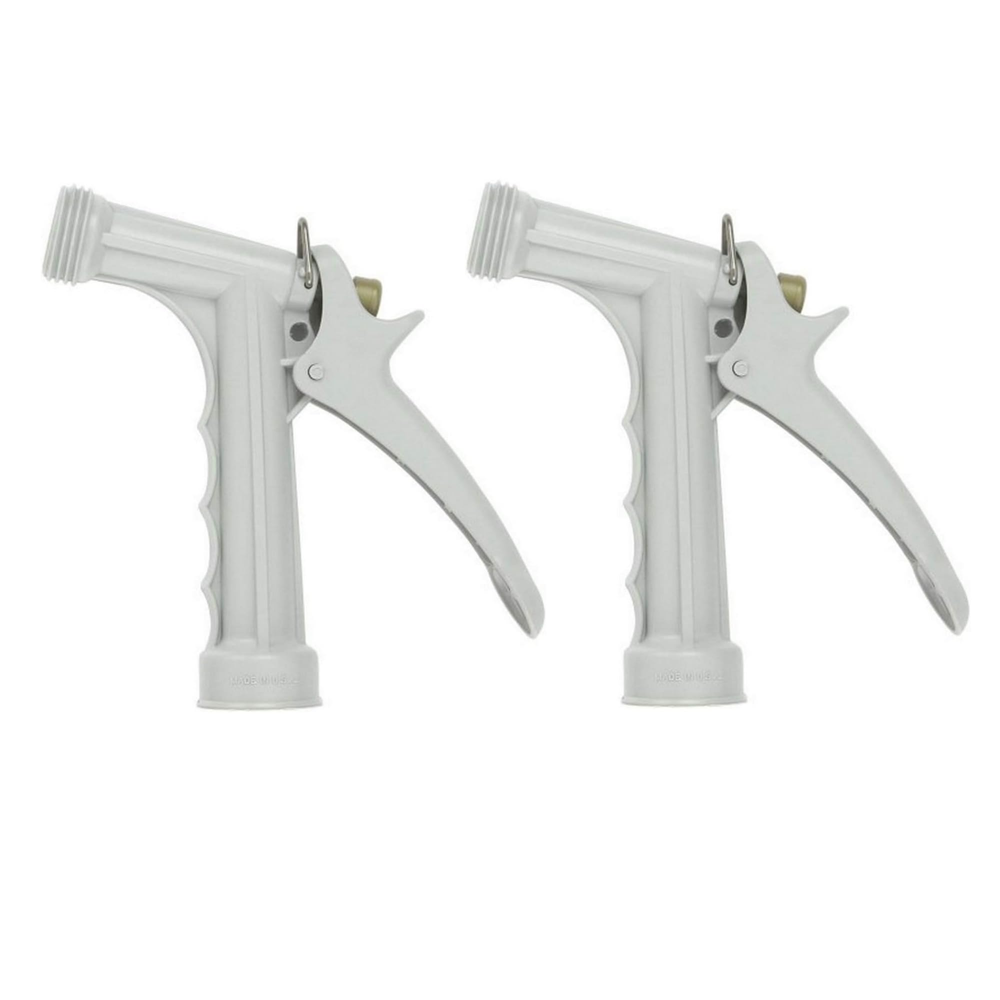 Gilmour continuous salt-water nozzle front view, corrosion-resistant for marine use