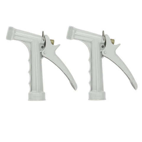 Gilmour continuous salt-water nozzle front view, corrosion-resistant for marine use