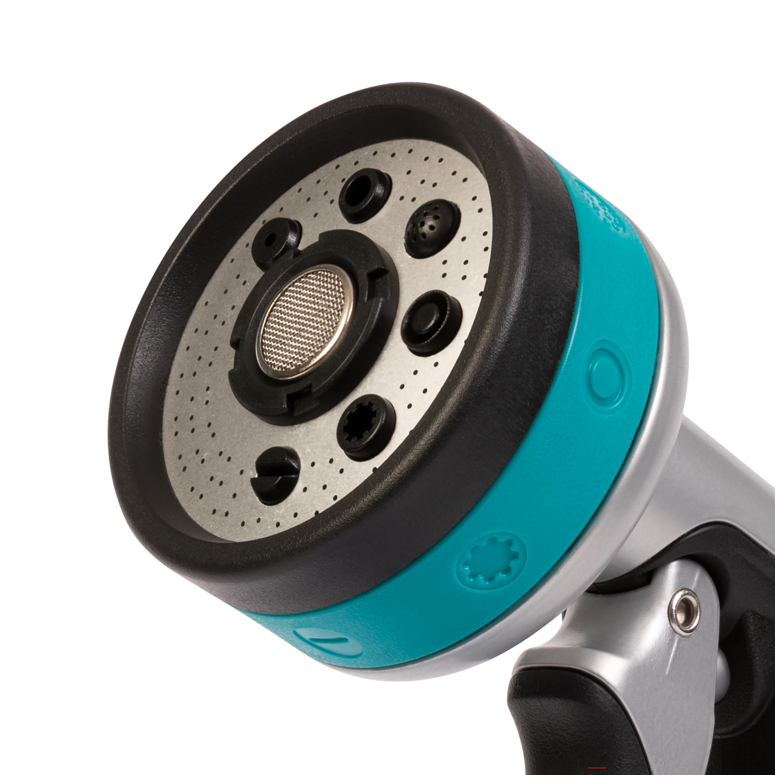 Gilmour eight-pattern nozzle ideal for gardens, beds, and lawn care.