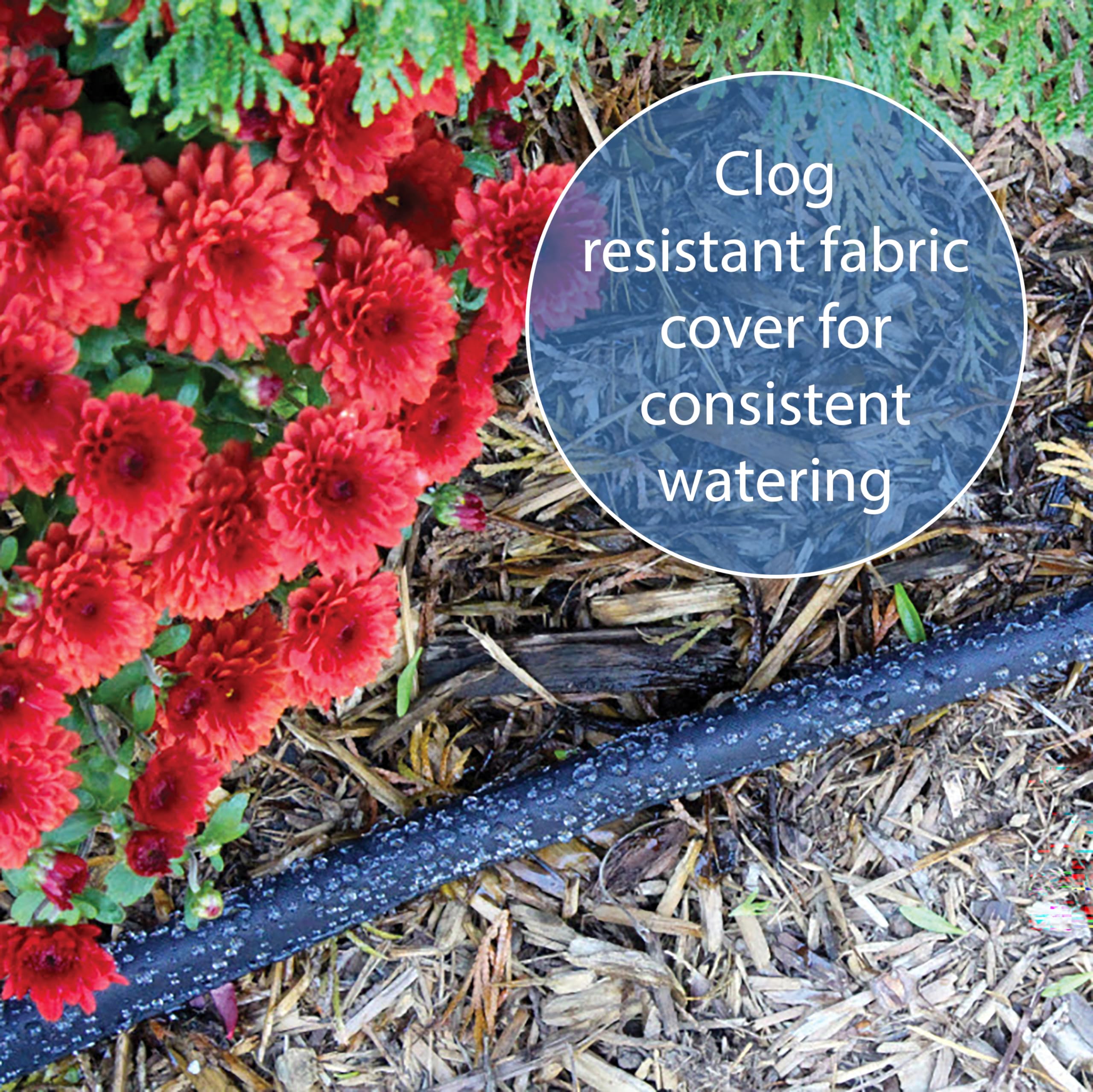 Gilmour compact flat weeper hose supports space-saving watering
