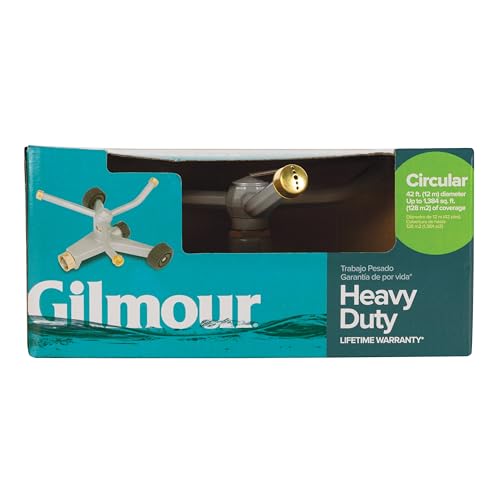 Gilmour metal base provides sturdy placement in gardens and flower beds.
