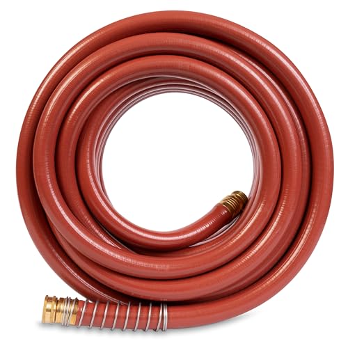 Gilmour Pro brass couplings with O-rings ensure tight seals.