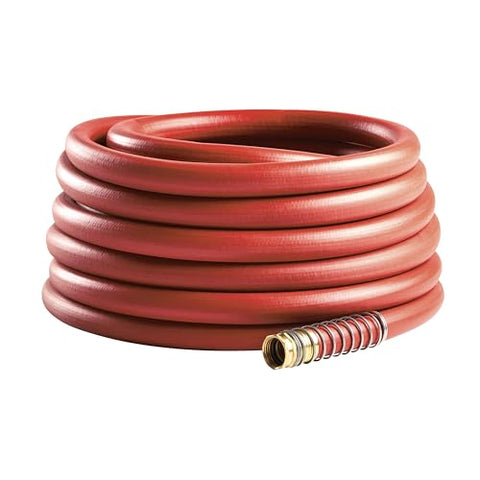 Gilmour Pro steel spring coil minimizes kinks right at the faucet