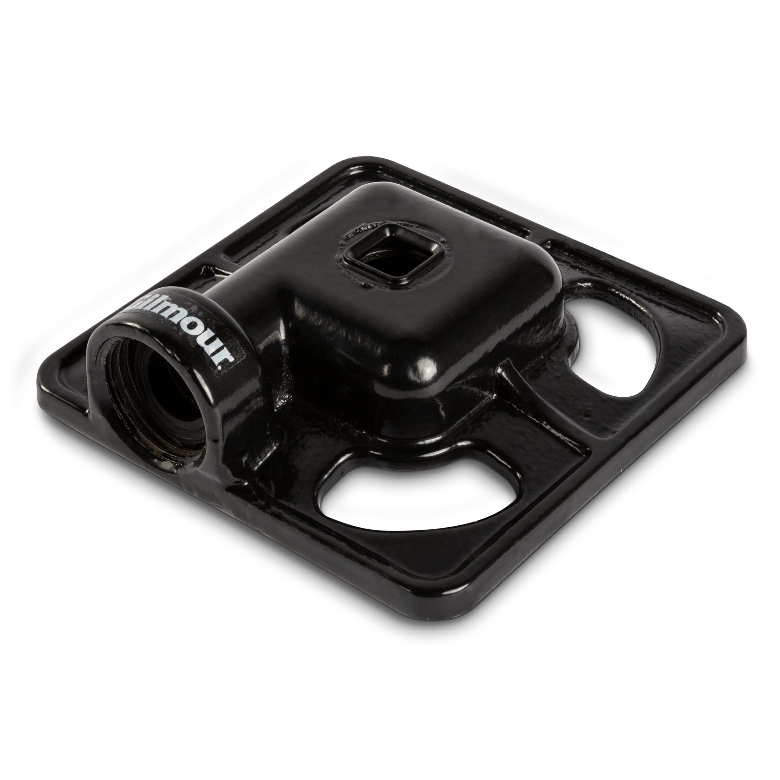 Gilmour stationary spot sprinkler front view showing durable cast iron design for steady watering