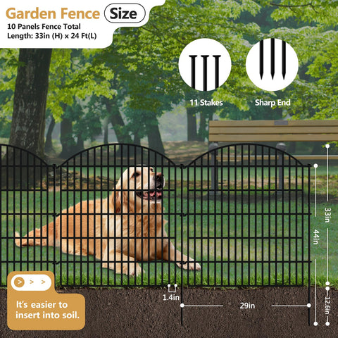 GILPWA 11 stakes, 44 inches tall, provide sturdy anchoring to deter digging.