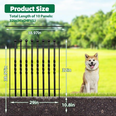 GILPWA 32h 29w panel highlights sturdy construction for durable yard edging.