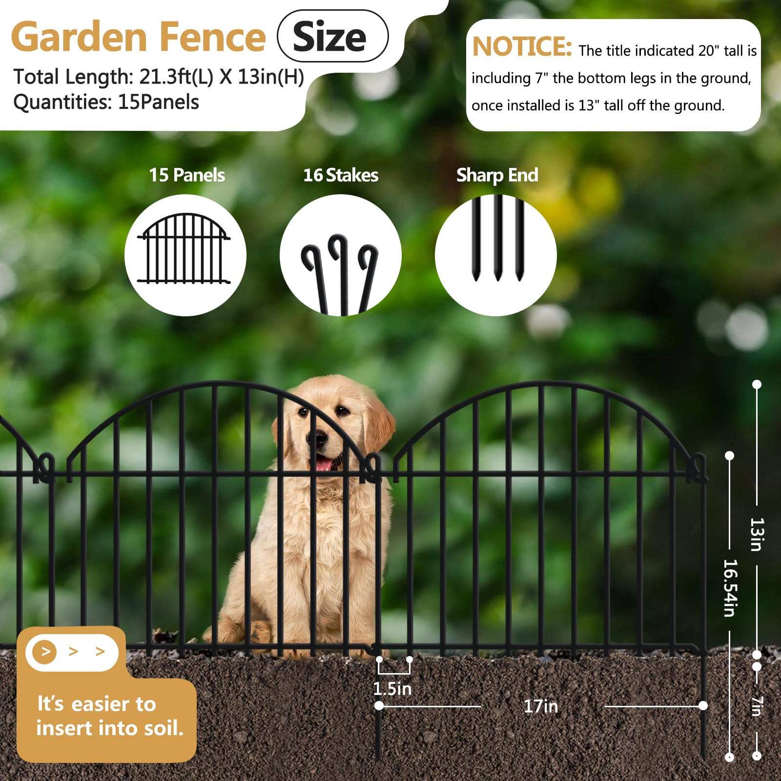 GILPWA arch fence stake installation showing ground anchors for stable setup