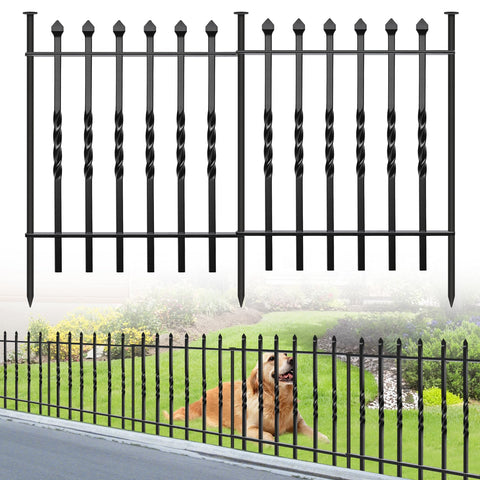 GILPWA decorative garden fence panel 24x24 inches for sturdy yard borders