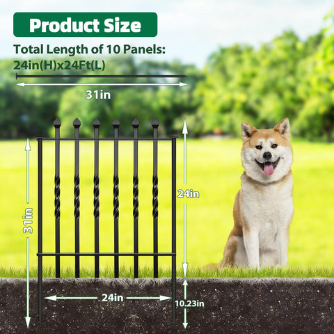 GILPWA fence panel 24x24 demonstrates no-dig setup for easy temporary enclosures