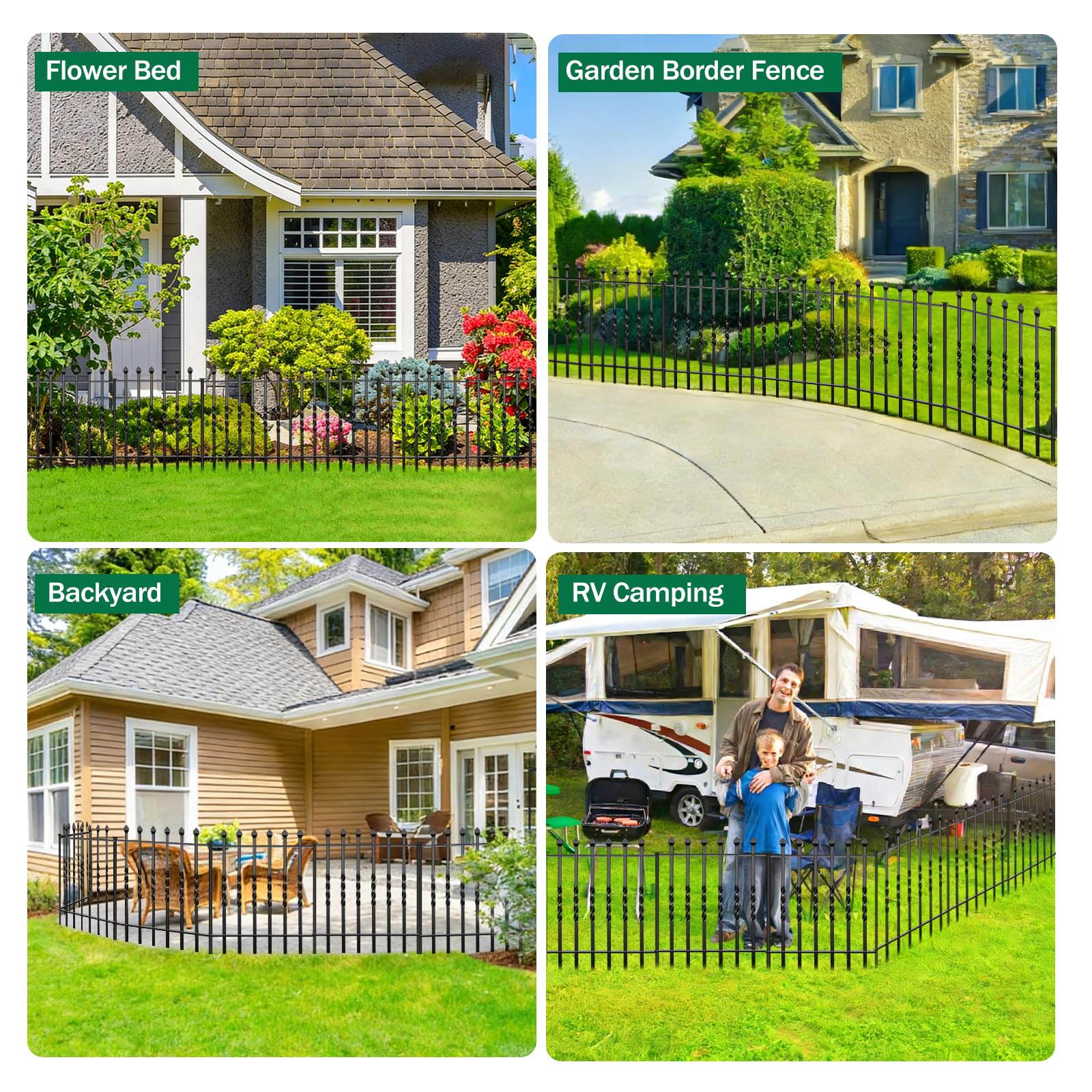 GILPWA versatile border fence suits garden edges, pathways, and pet containment