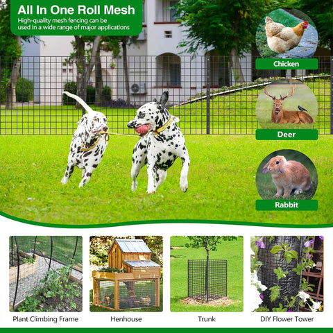 GILPWA fence setup protecting pets and poultry in a garden