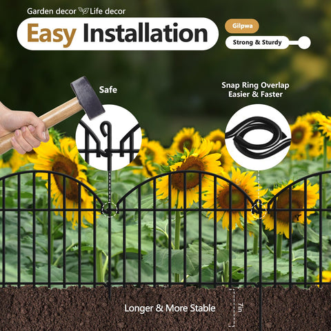 GILPWA dog and rabbit barrier installed in a yard protecting plants