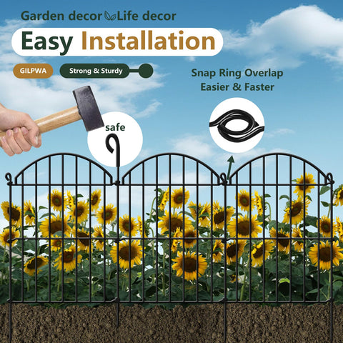 GILPWA easy-install fence connects via stakes for quick setup.