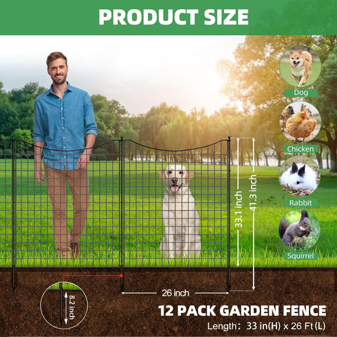 GILPWA ground stakes dog fence setup enabling secure anchoring and quick assembly