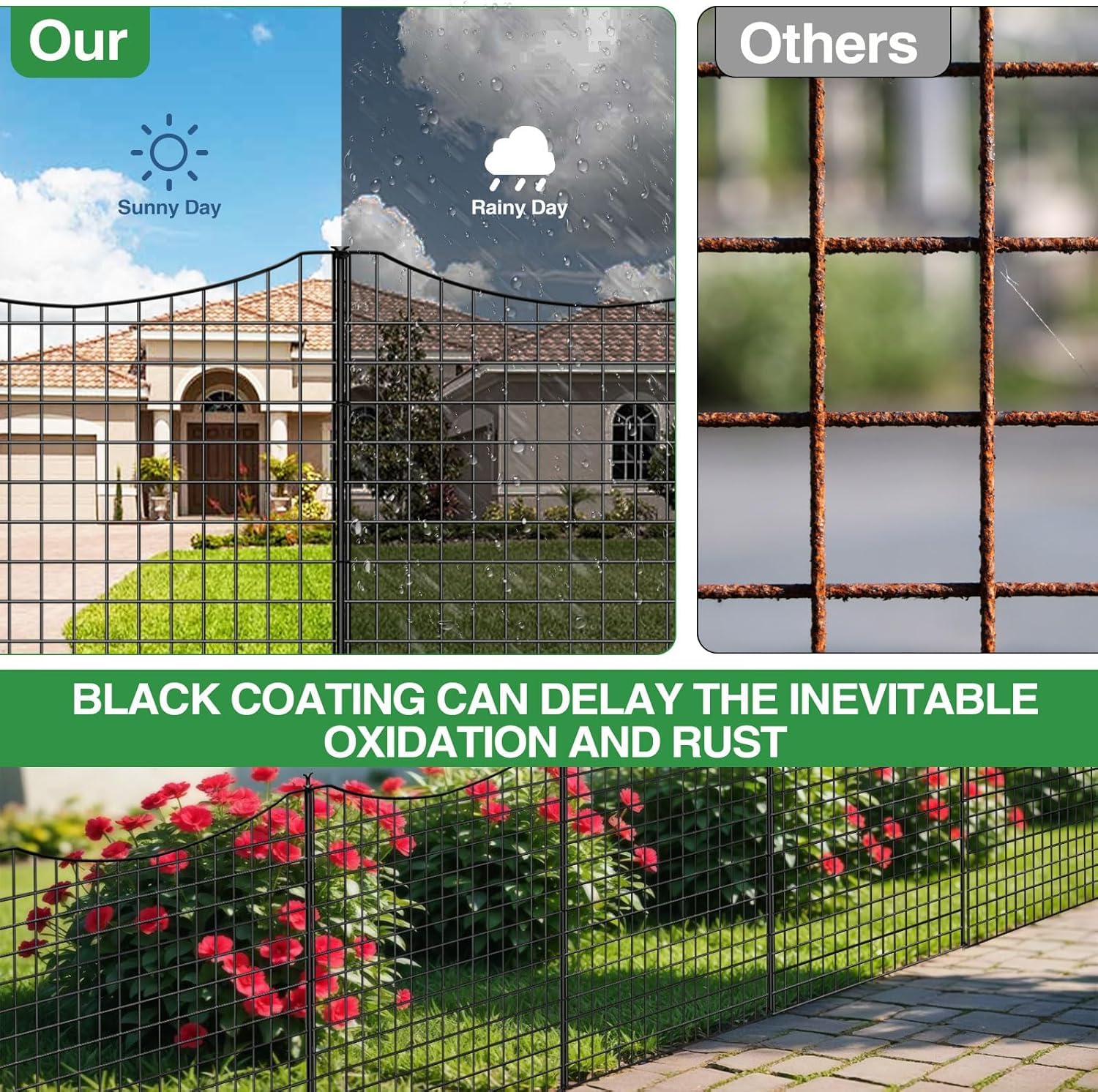 GILPWA decorative fence enhances garden boundaries and curb appeal.
