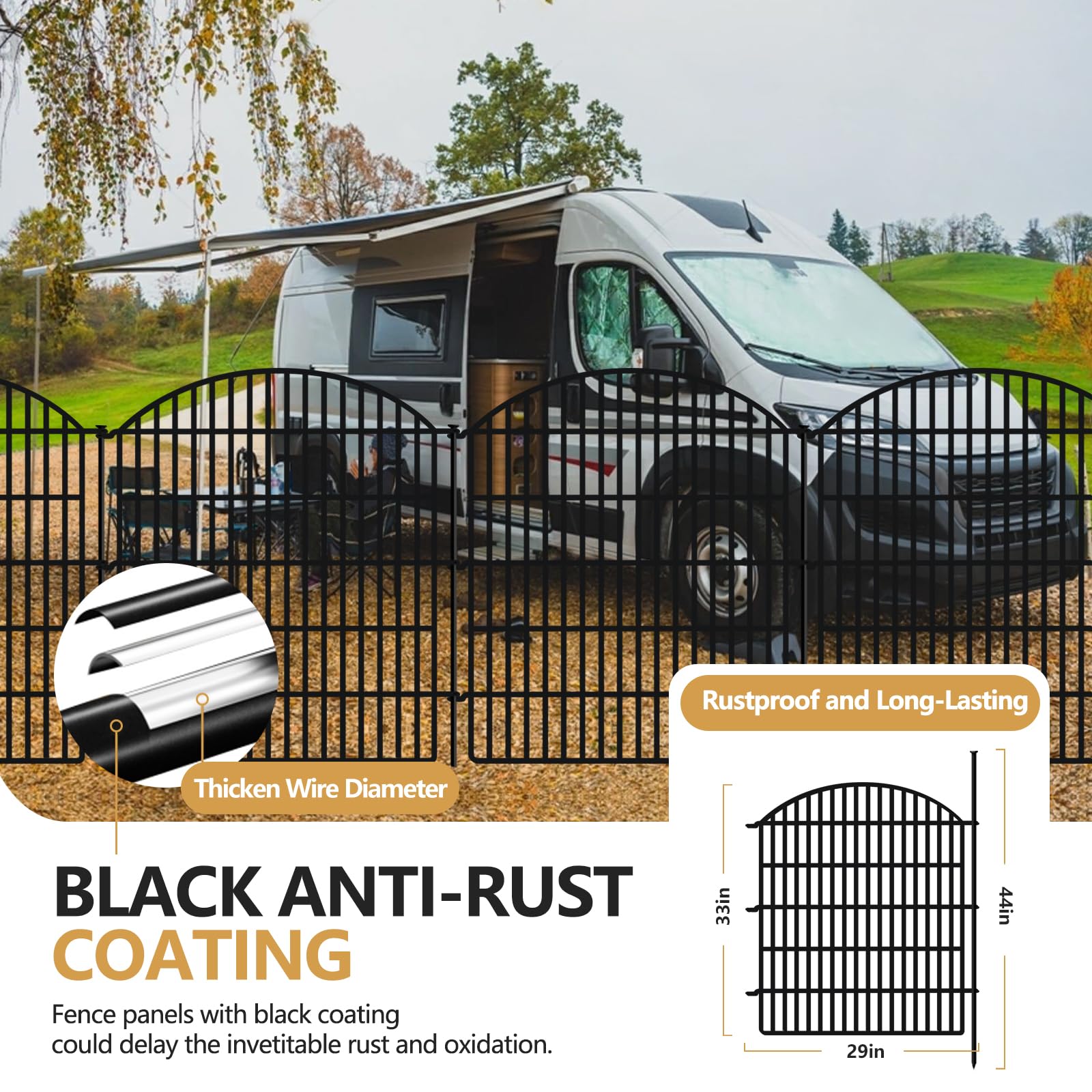 GILPWA multipurpose decorative fence suitable for gardens, borders, and pet safe spaces.