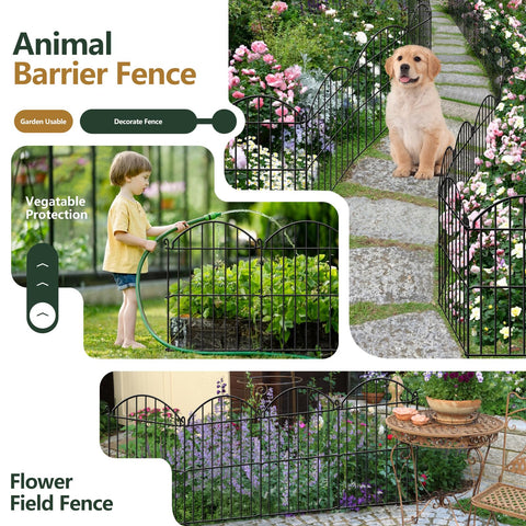 GILPWA multipurpose yard fence serves as border barrier and plant protection