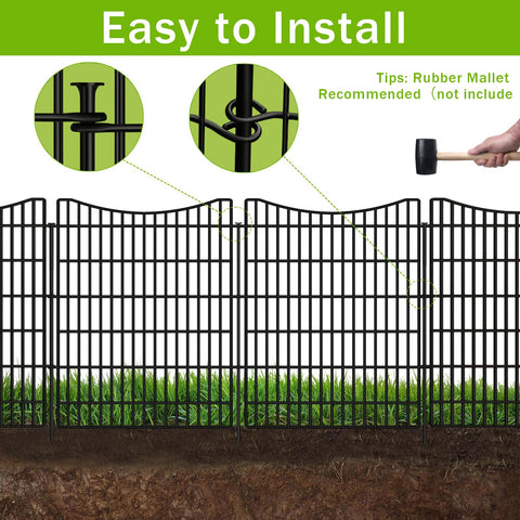 GILPWA no-dig installation with ground stakes for quick setup.
