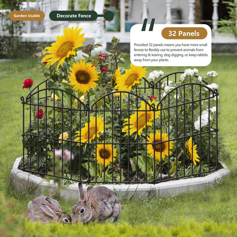 GILPWA rustproof fence with stakes provides durable outdoor barrier.