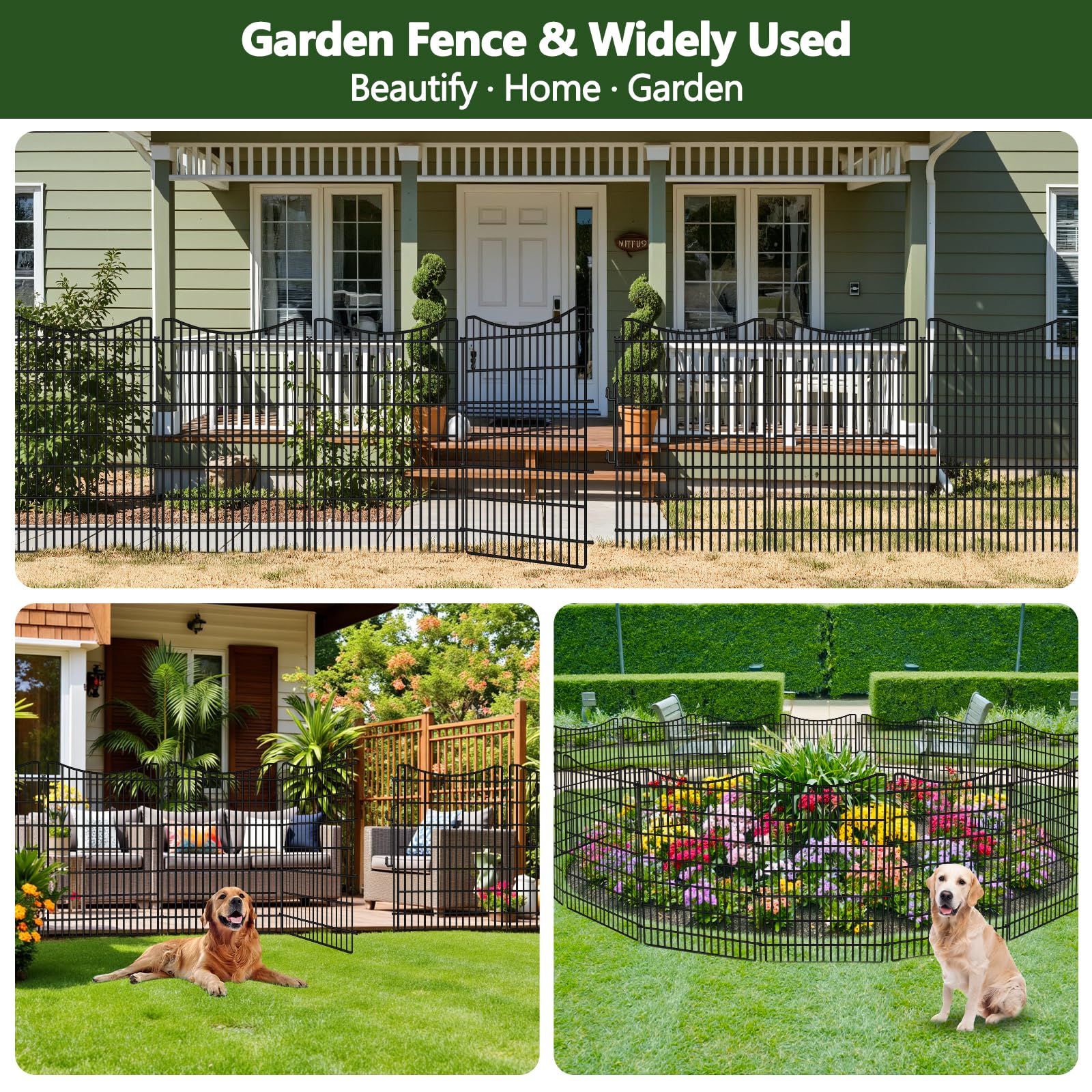 GILPWA weather-ready barrier helps contain pets like dogs and rabbits.