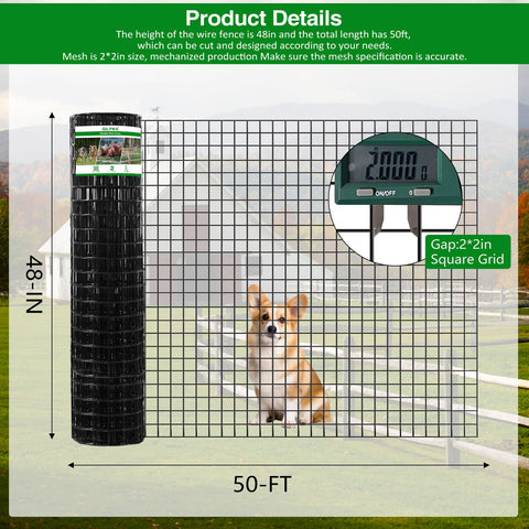 GILPWA welded mesh 2x2 inch 16ga for rugged strength and durable garden borders.