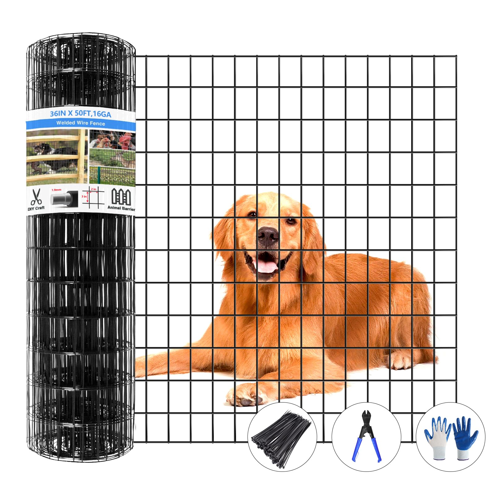 GILPWA welded wire fence roll shown outdoors, durable roll for long boundary coverage