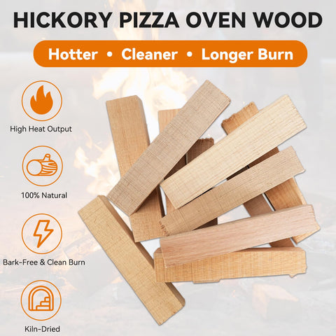 Gimgsoen 15lb box of bark-free wood fuels longer, cleaner flames for pizzas and grills.