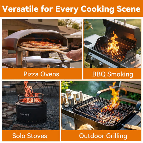 Gimgsoen Universal-fit 6inch logs fit popular ovens, ready to light straight from the box.