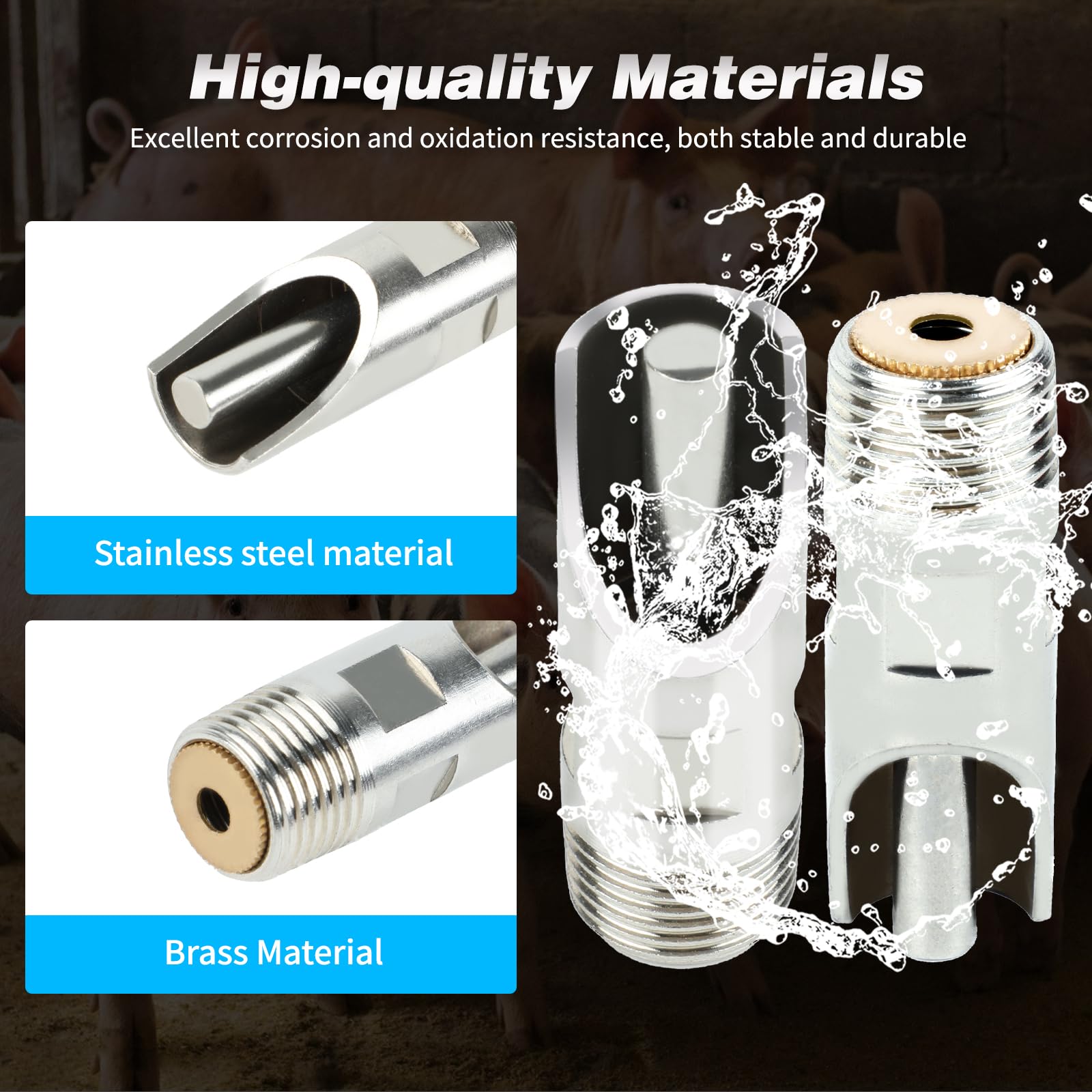 GINDOOR brass water tank connector kit ensures long-lasting, leak-resistant connections.