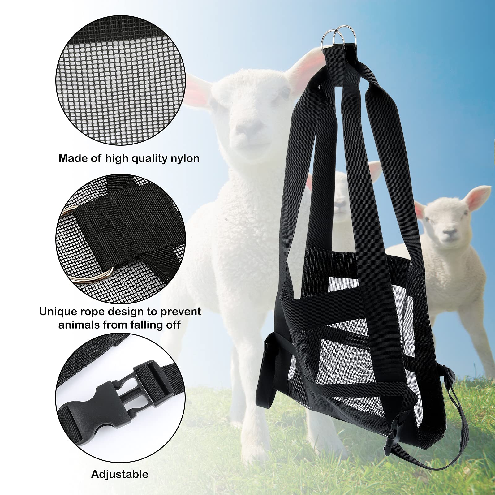 GINDOOR sling with D-ring buckle ready to hang