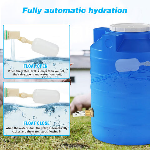 GINDOOR float valve action keeps water available without overflowing.