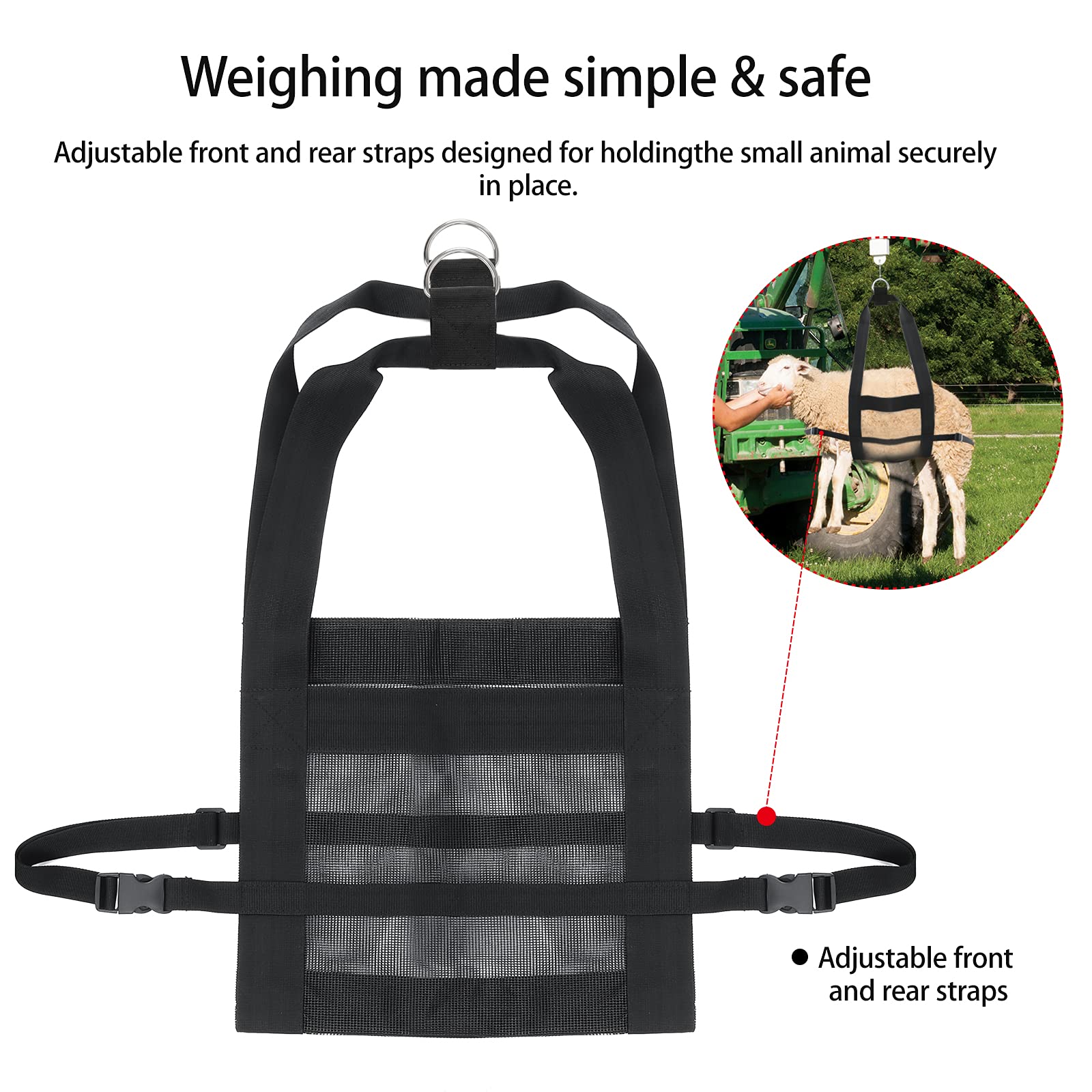 GINDOOR multi-use sling suitable for goats, dogs, and cats