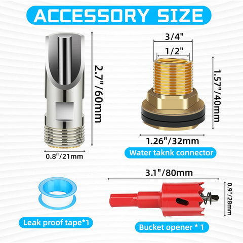 GINDOOR pig waterer nipple side view shows compact, space-saving automatic drinking solution