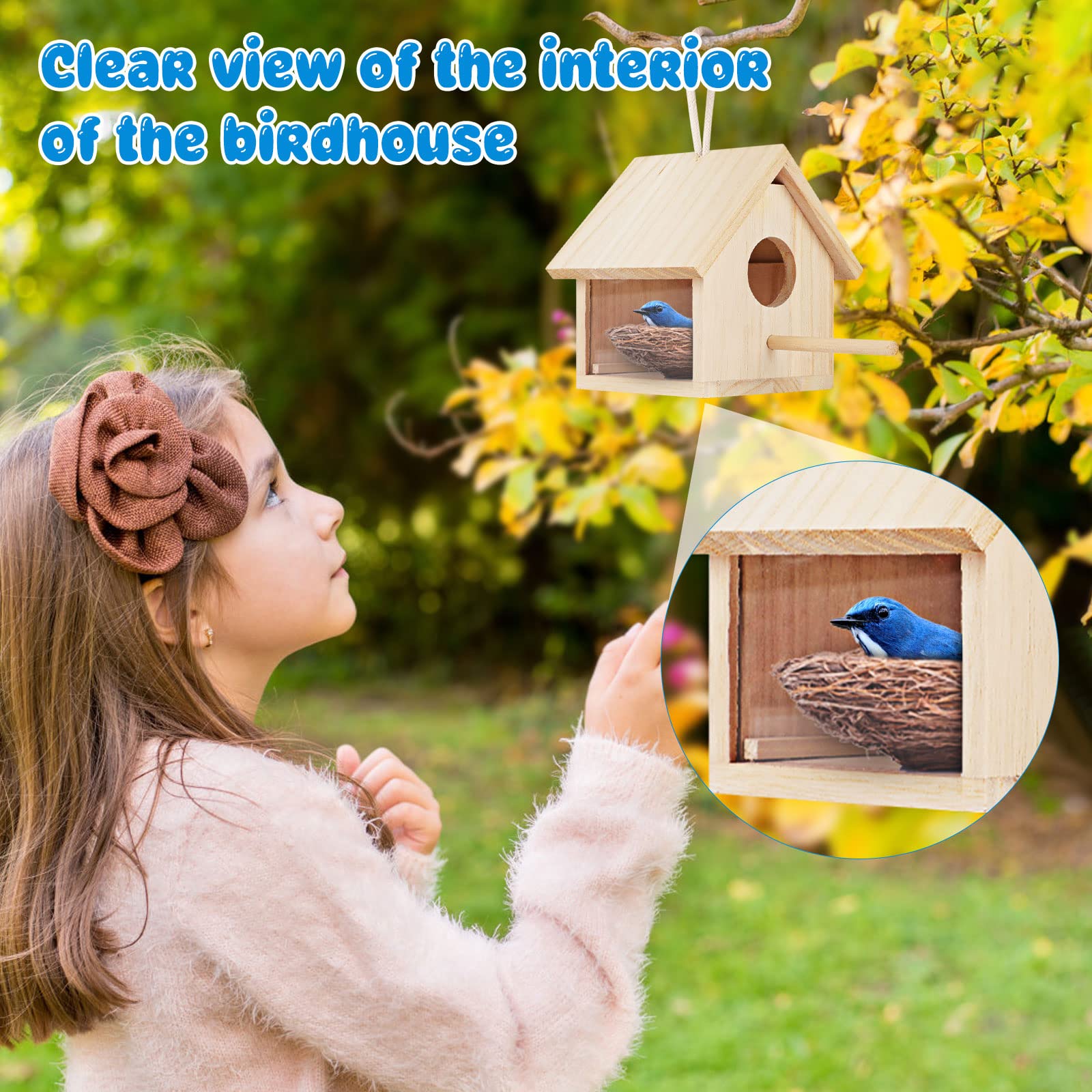 GINDOOR small bird entrance 1.57 inch suitable for various species.