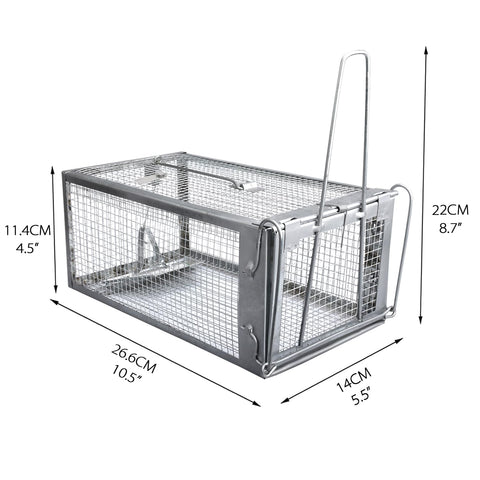 Gingbau trap release mechanism enabling safe release far from home.