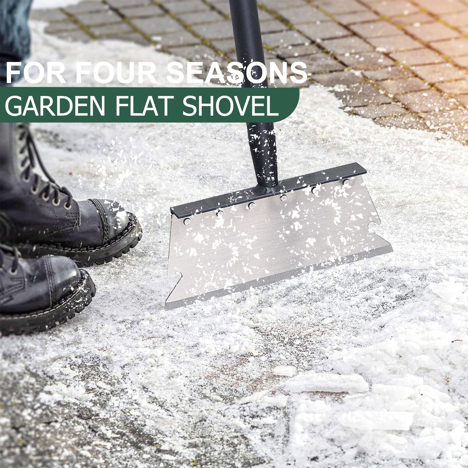 Gingull versatile cleaning tool for weeds, moss, ice, and surface scrubbing.