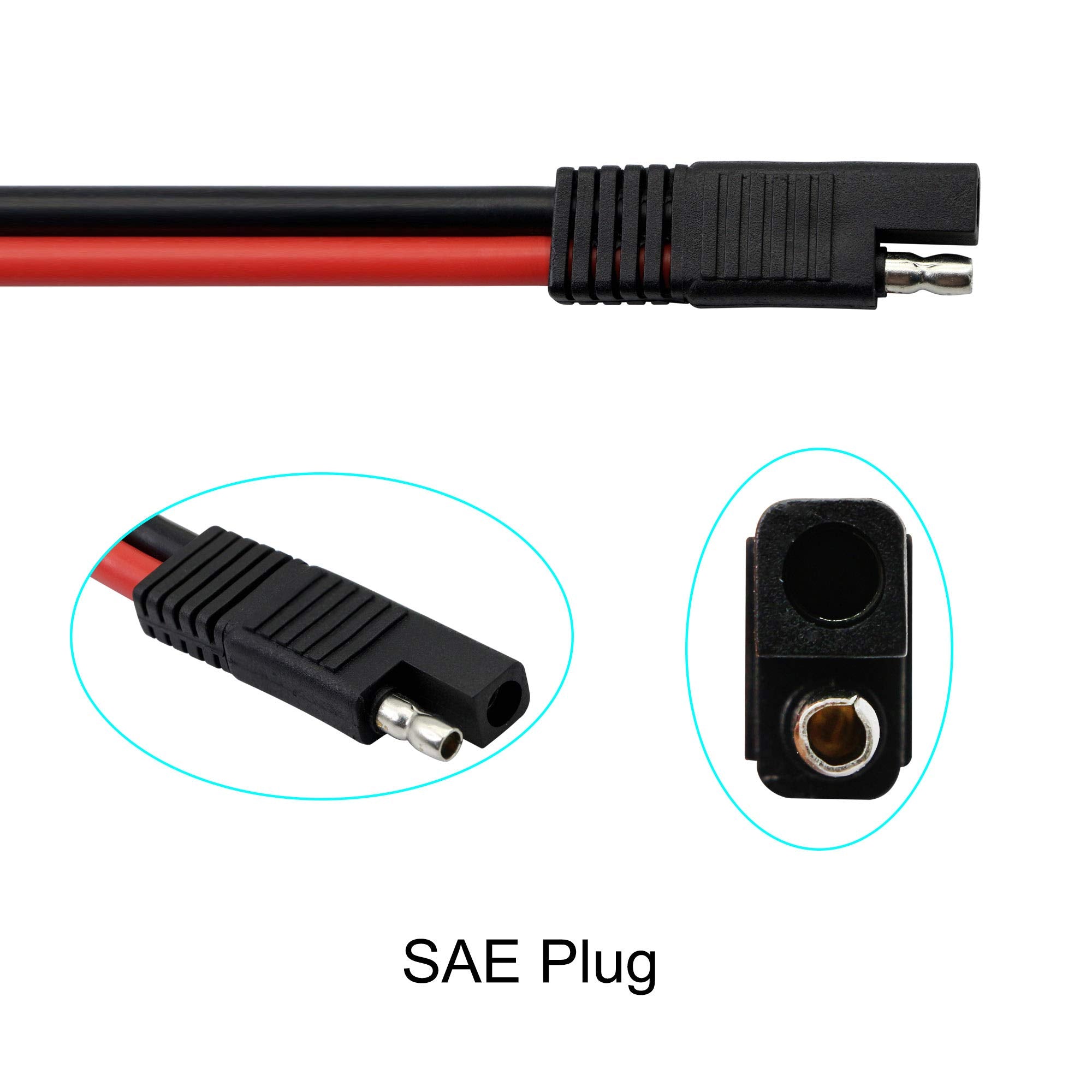 GINTOOYUN SAE red positive exposed for quick polarity check